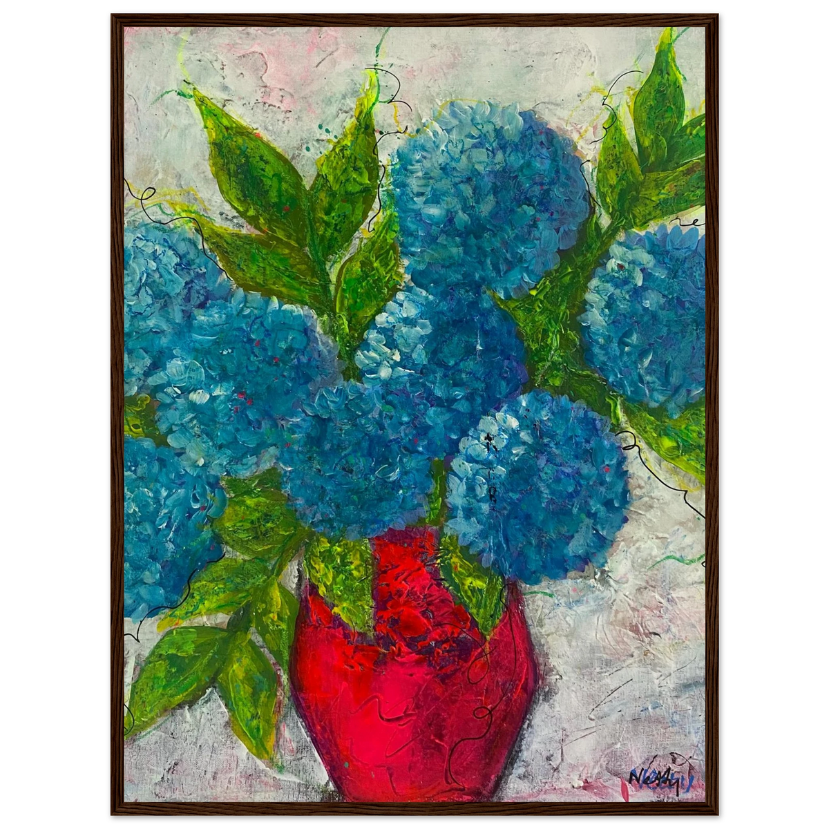Blue Boy - Acrylic Painting Home Decor - Netty Paints