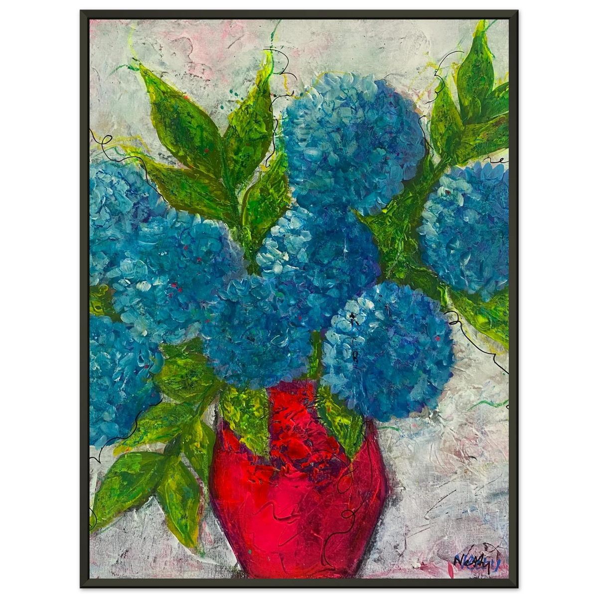 Blue Boy - Acrylic Painting Home Decor - Netty Paints