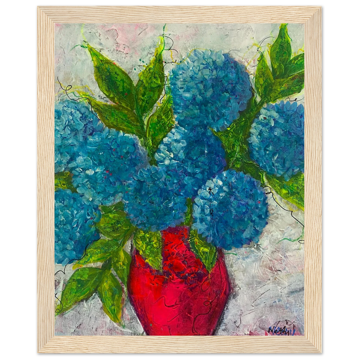 Blue Boy - Acrylic Painting Home Decor - Netty Paints