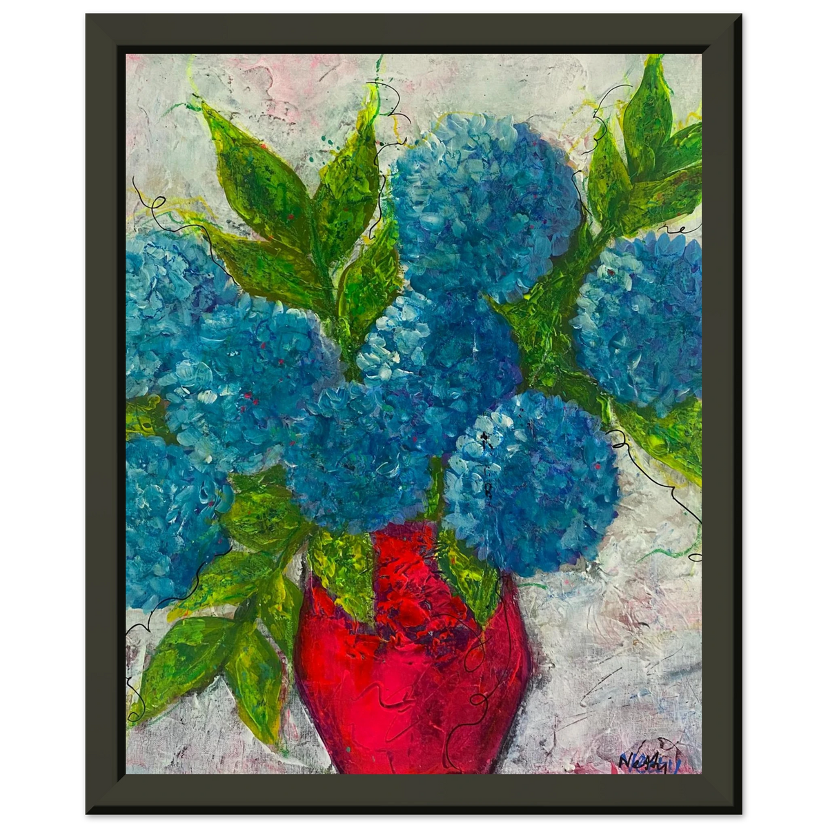 Blue Boy - Acrylic Painting Home Decor - Netty Paints