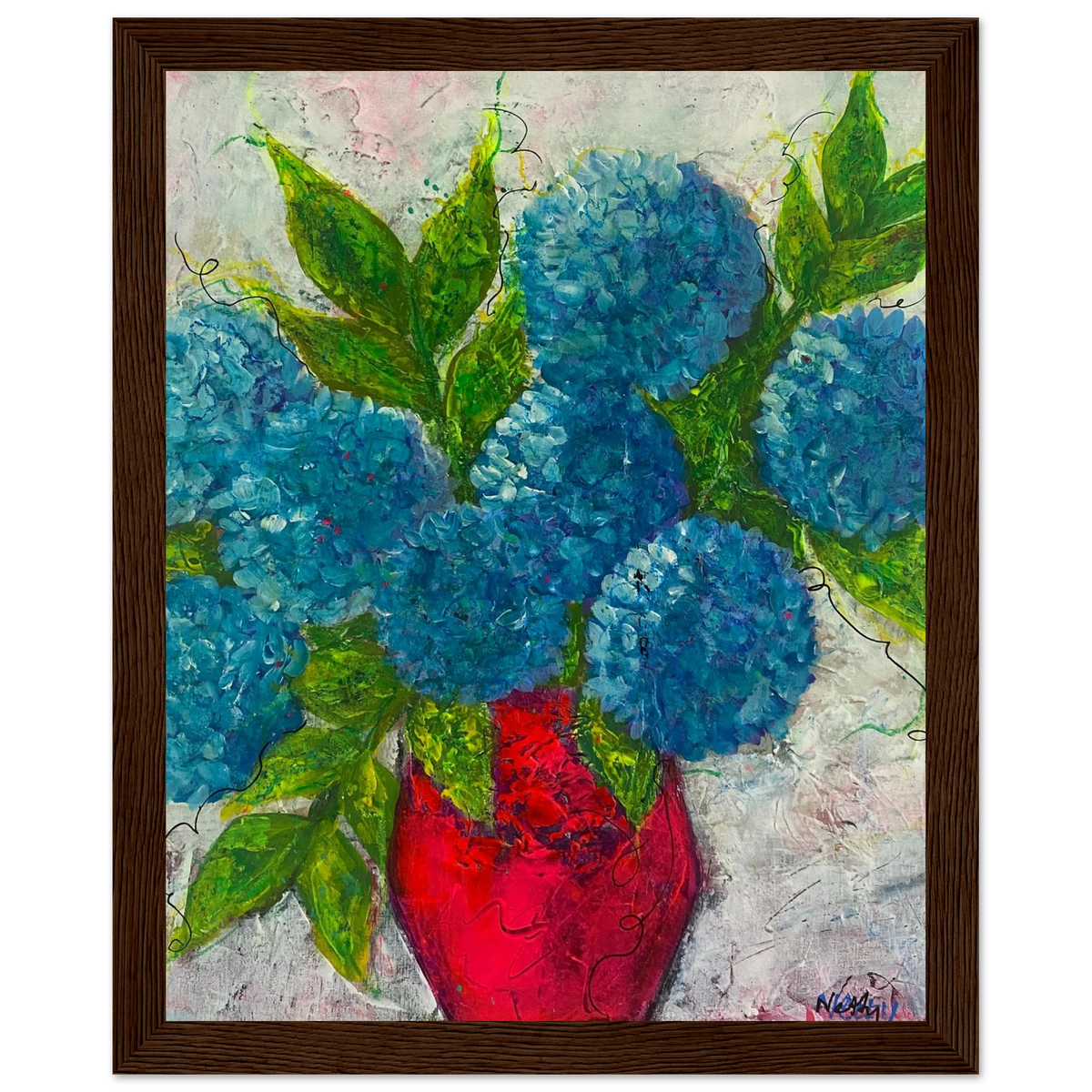 Blue Boy - Acrylic Painting Home Decor - Netty Paints