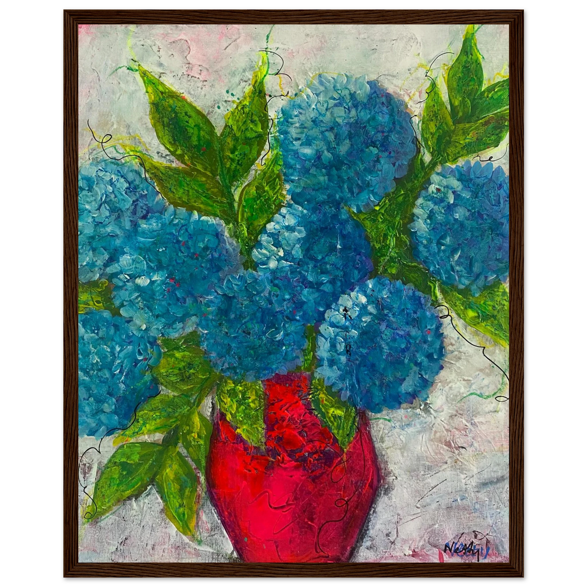 Blue Boy - Acrylic Painting Home Decor - Netty Paints