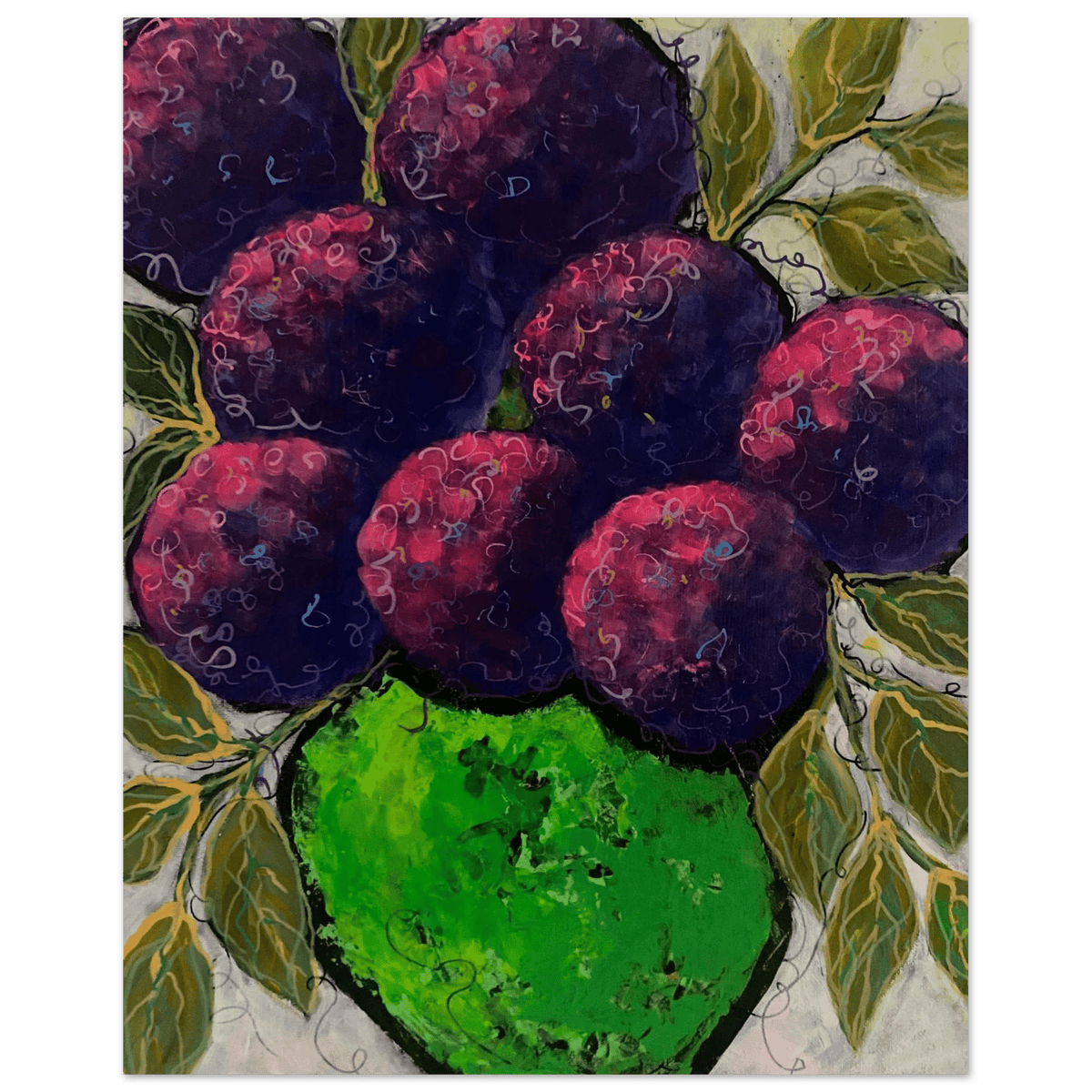 Purple Haze Acrylic Painting Home Decor - Netty Paints