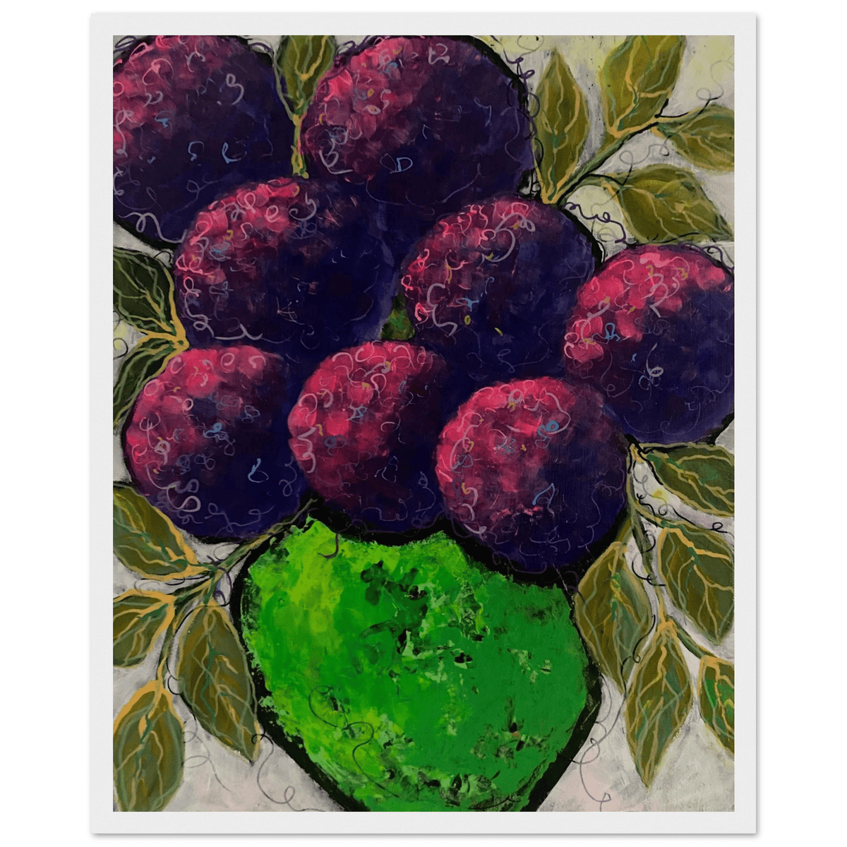 Purple Haze Acrylic Painting Home Decor - Netty Paints