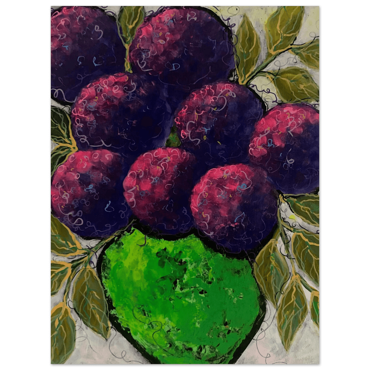 Purple Haze Acrylic Painting Home Decor - Netty Paints