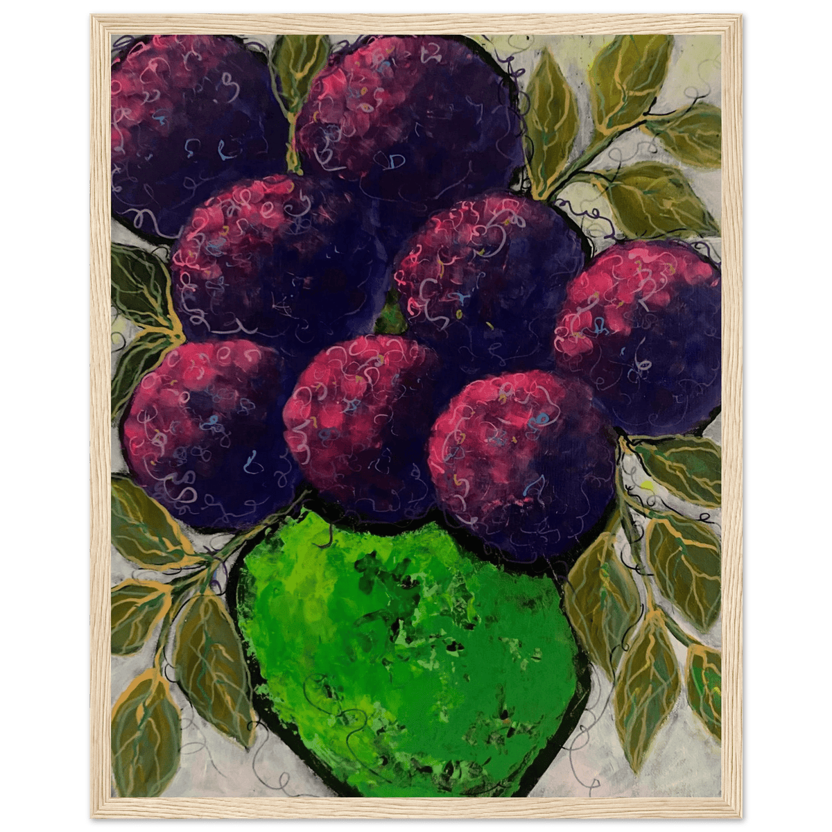Purple Haze Acrylic Painting Home Decor - Netty Paints