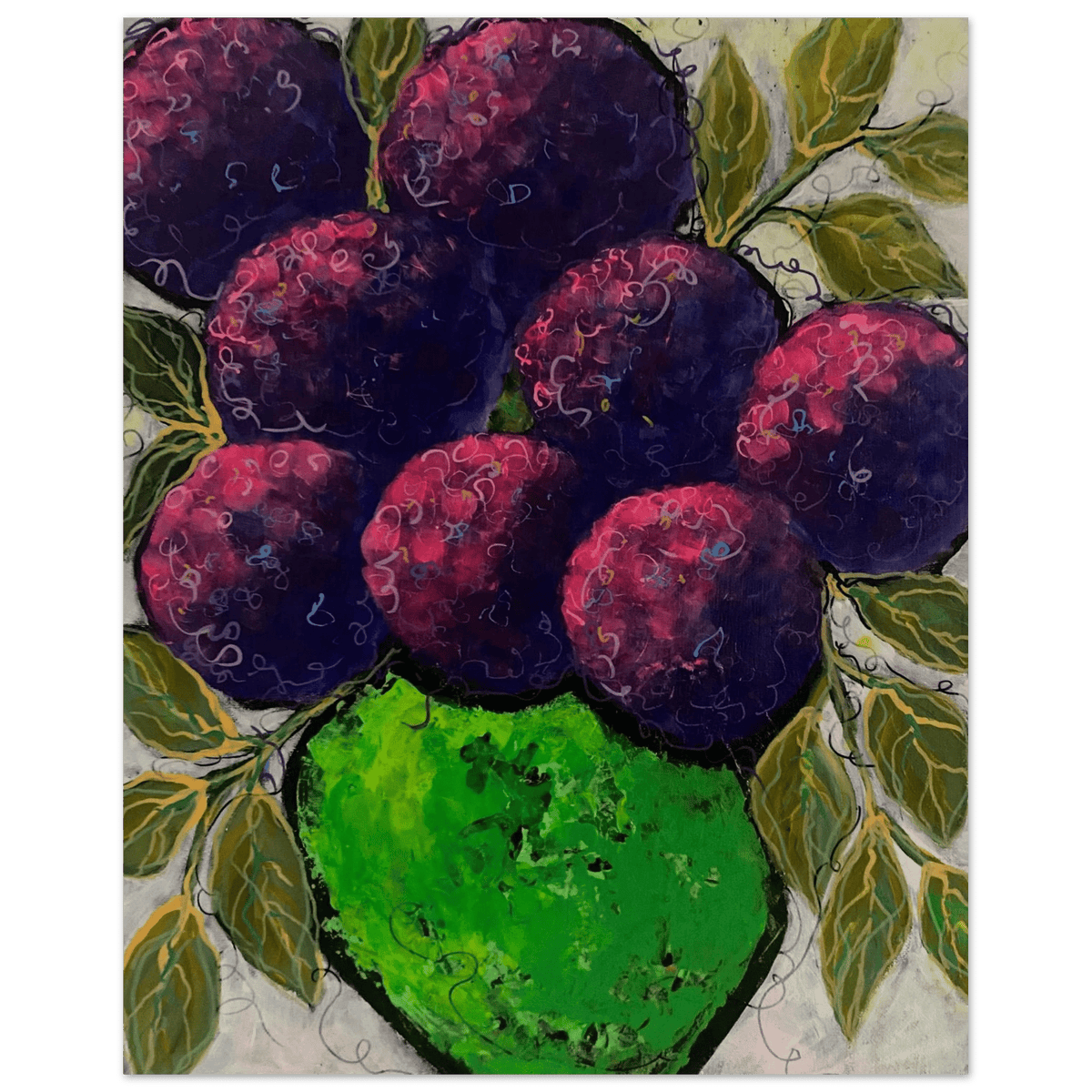 Purple Haze Acrylic Painting Home Decor - Netty Paints
