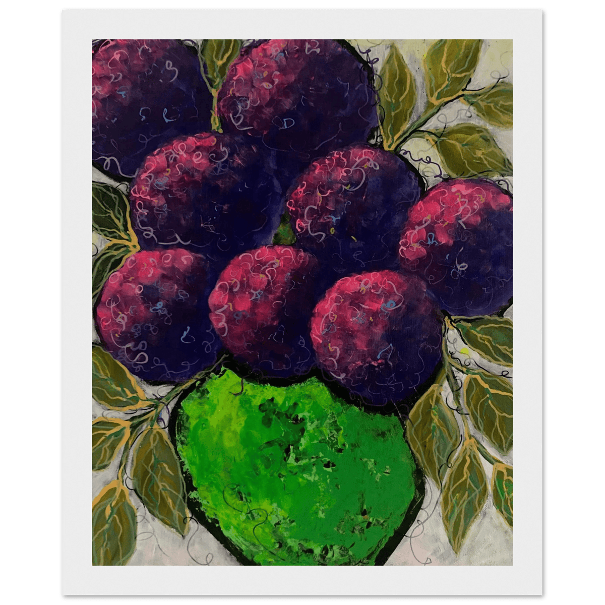 Purple Haze Acrylic Painting Home Decor - Netty Paints