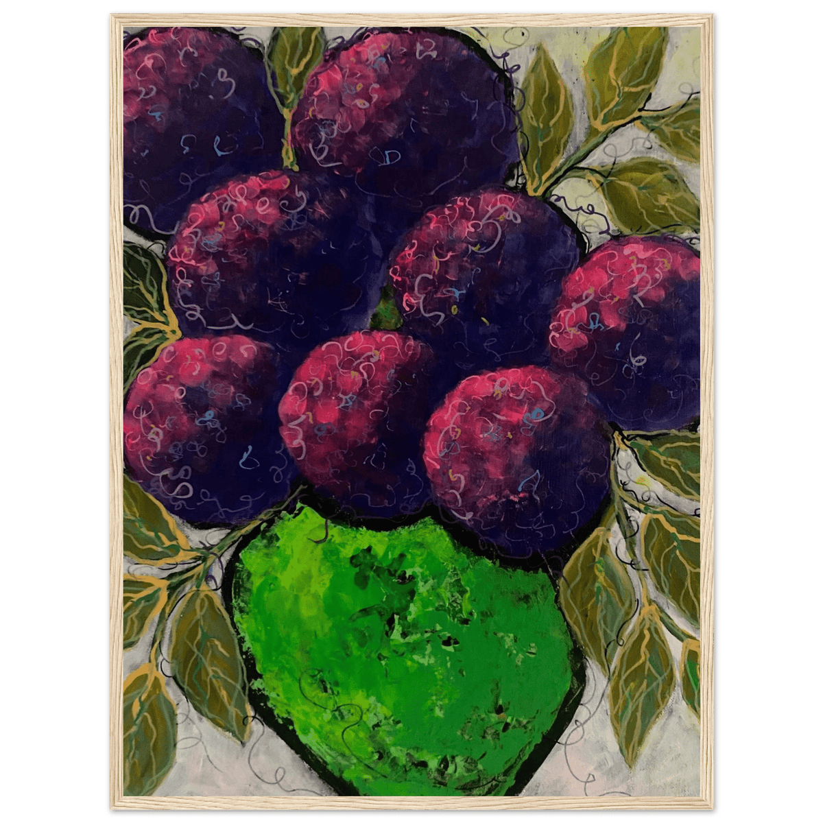 Purple Haze Acrylic Painting Home Decor - Netty Paints