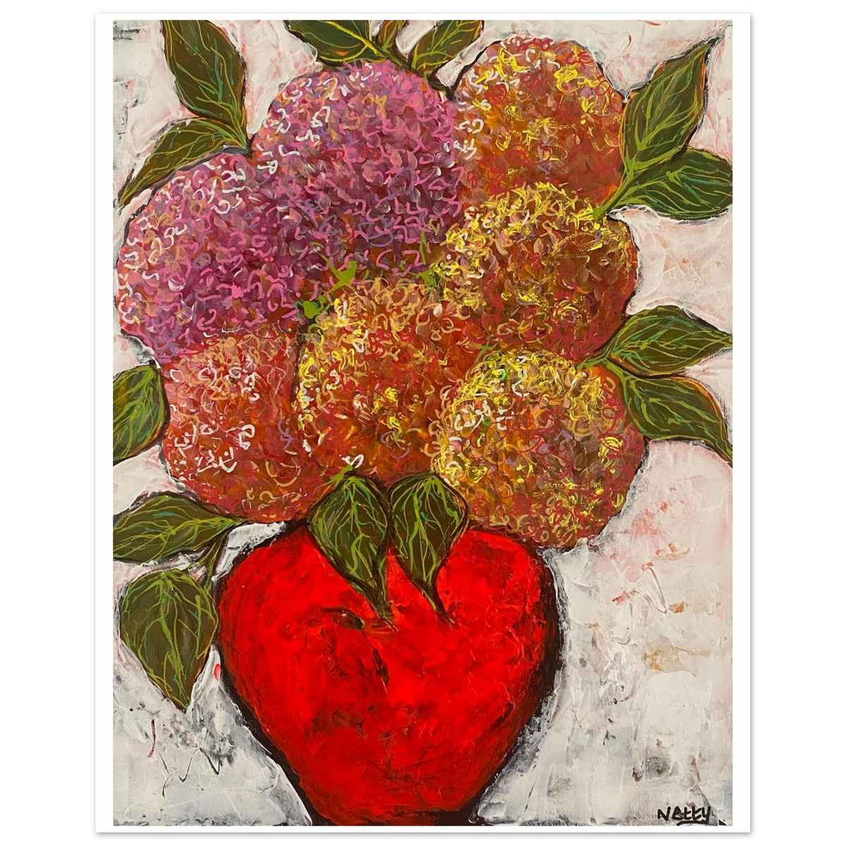 Red Glory - Fine Art Poster for Print - Netty Paints