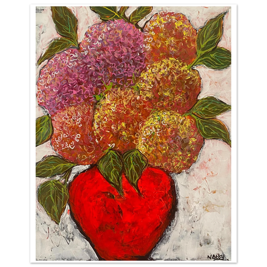 Red Glory - Fine Art Poster for Print - Netty Paints