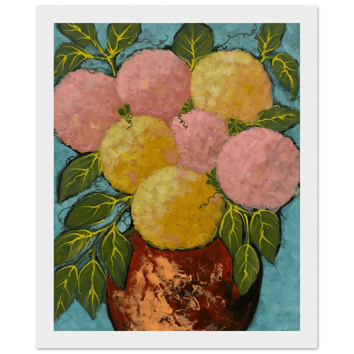 Yellow Sunshine - Fine Arts Prints for Wall - Netty Paints